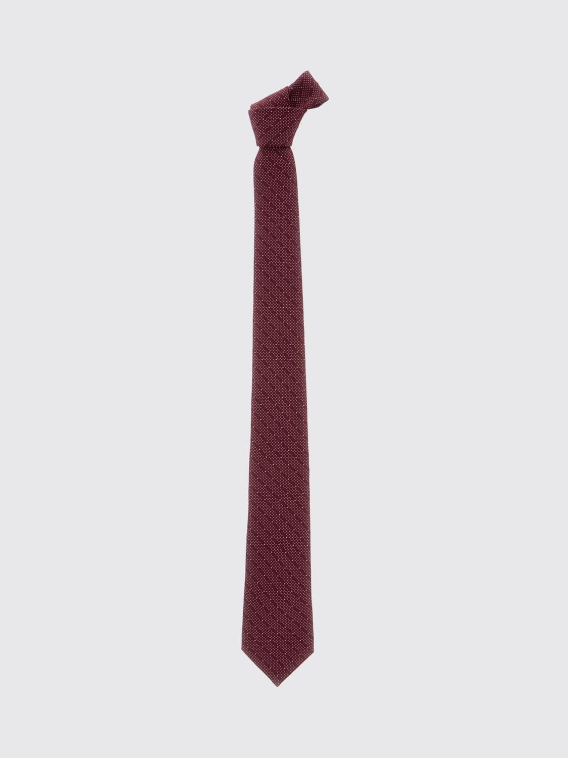 Saint Laurent Tie Men color Burgundy