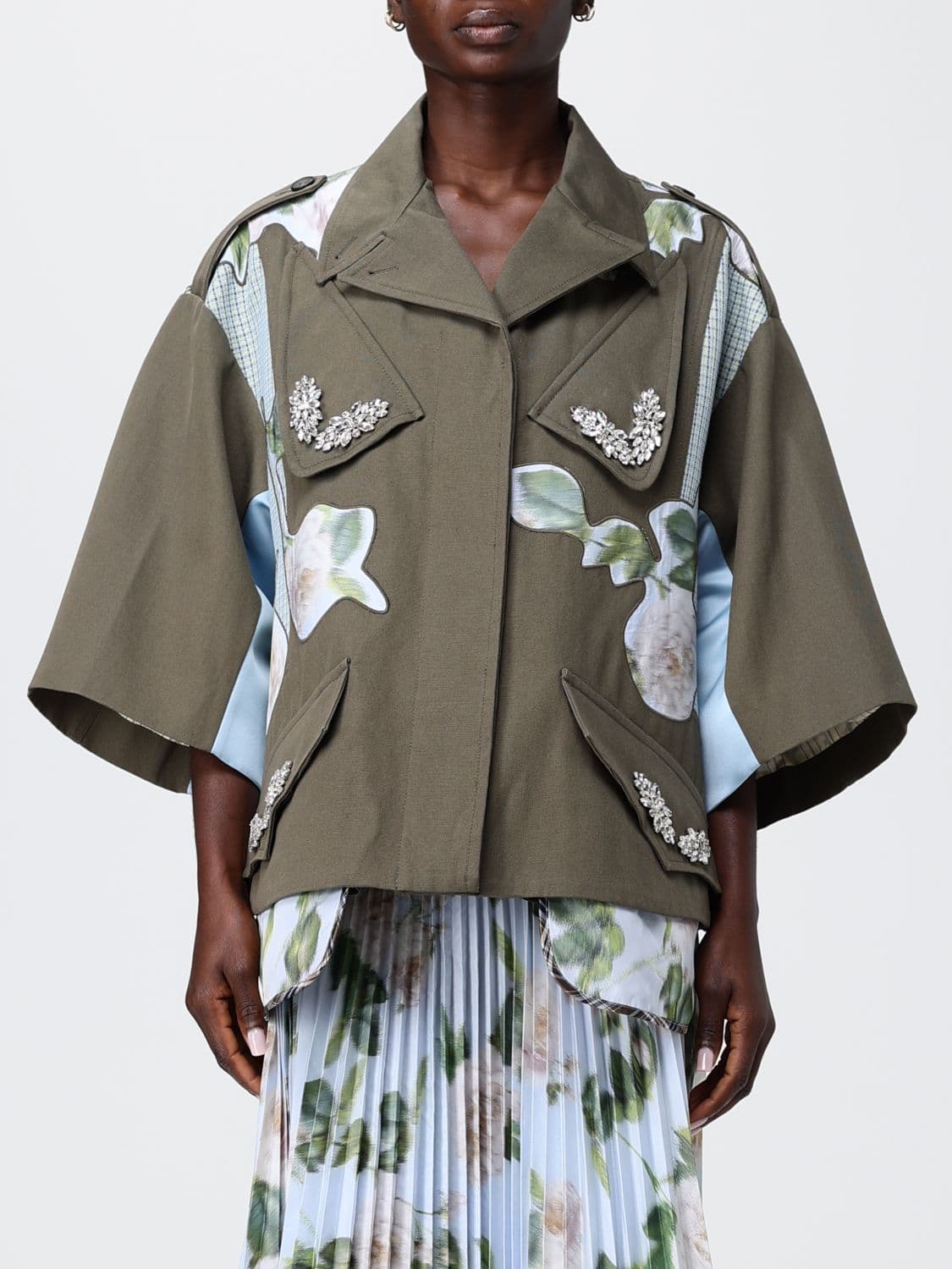 Antonio Marras Coat Woman color Military