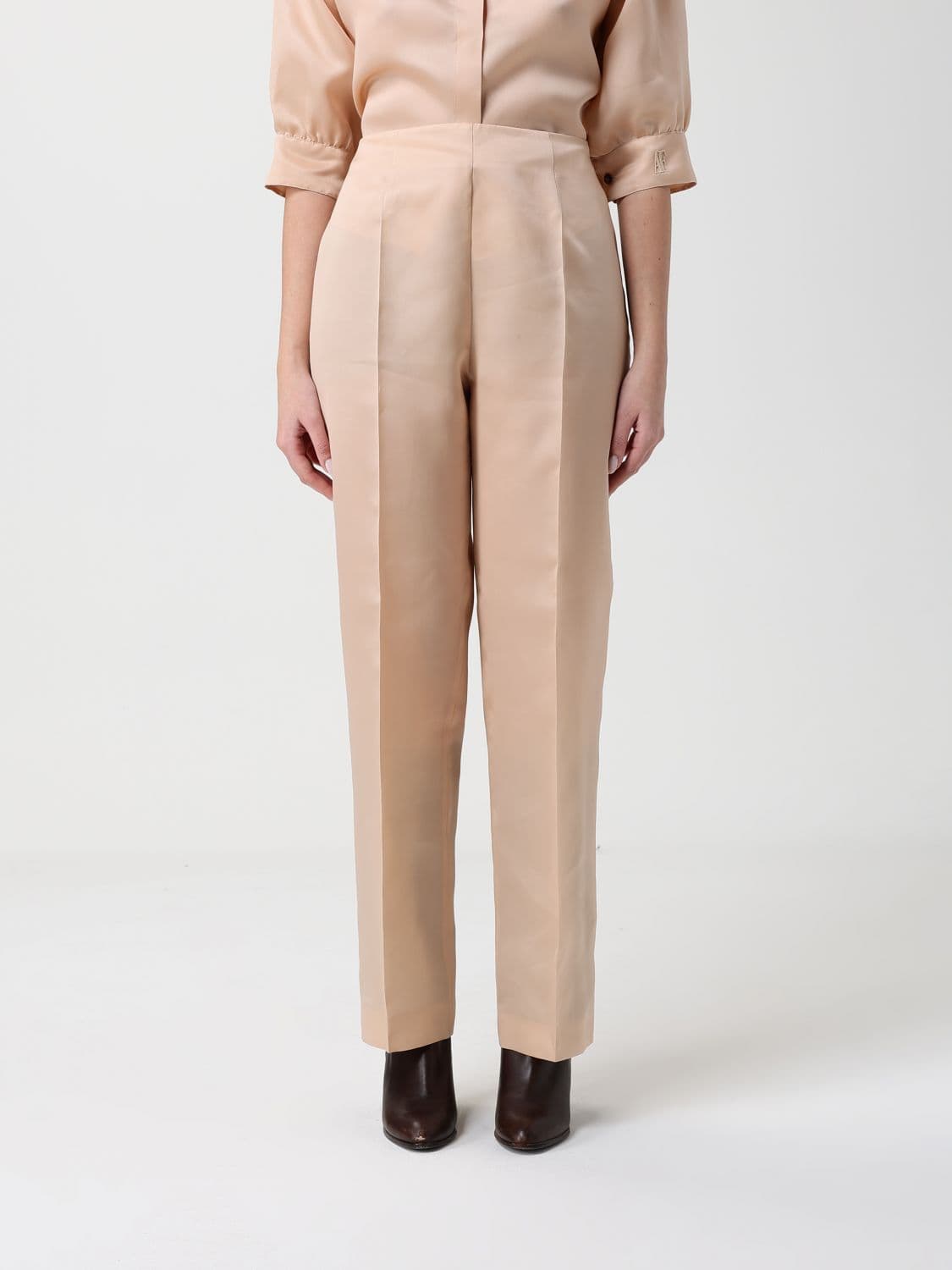 Alberta Ferretti Pants Woman color Blush Pink