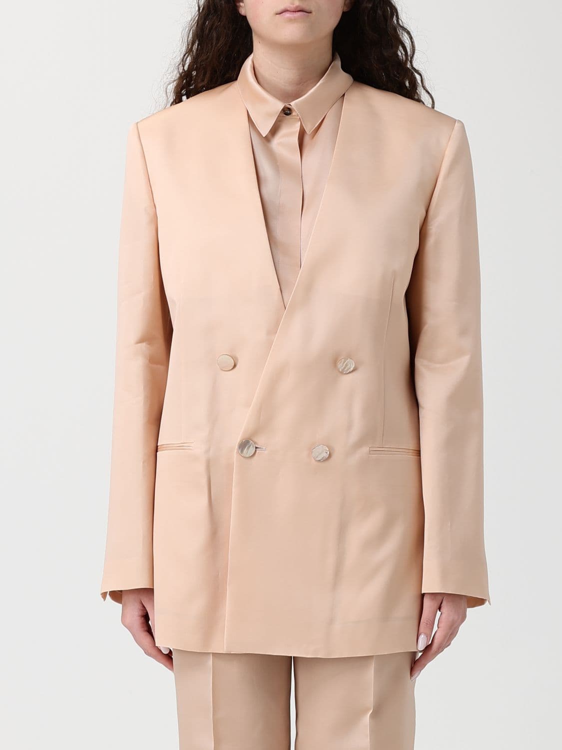 Alberta Ferretti Jacket Woman color Blush Pink