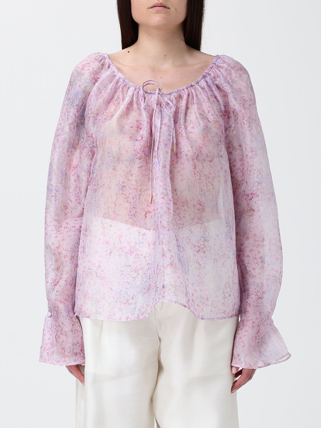Alberta Ferretti Top Woman color Lilac