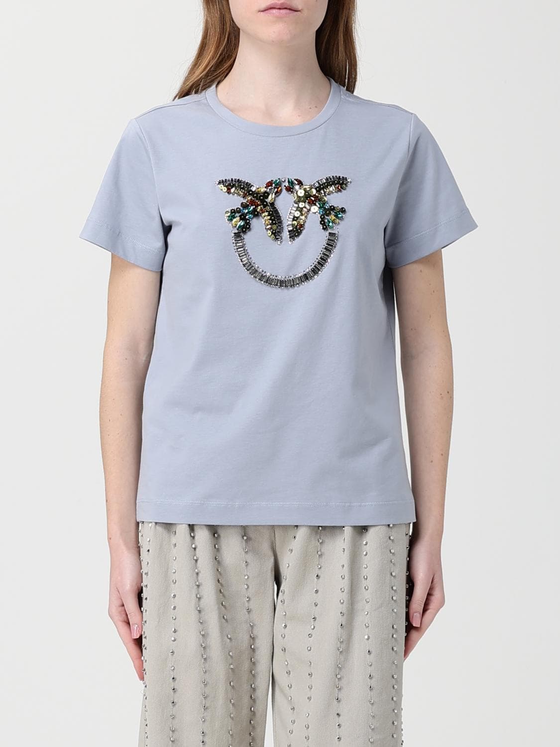 Pinko T-Shirt Woman color Gnawed Blue
