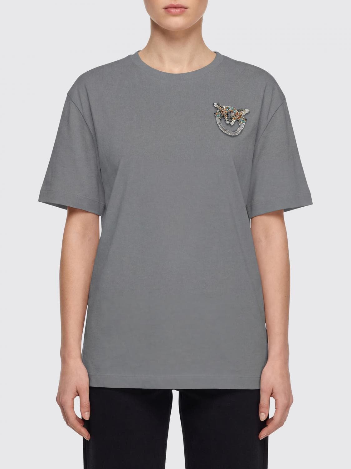 Pinko T-Shirt Woman color Grey