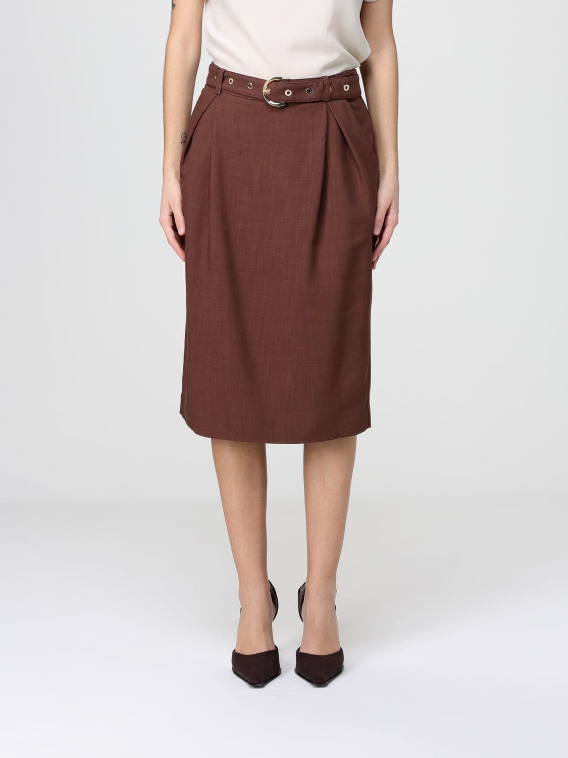 Pinko Skirt Woman color Brown
