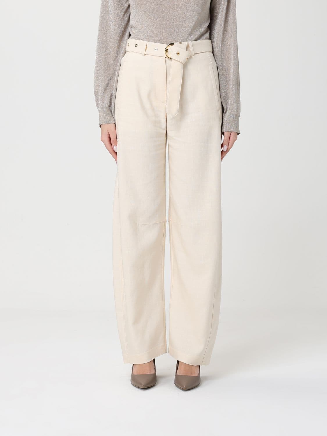Pinko Pants Woman color White
