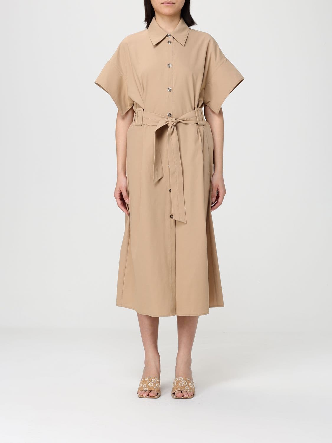 Pinko Dress Woman color Sand