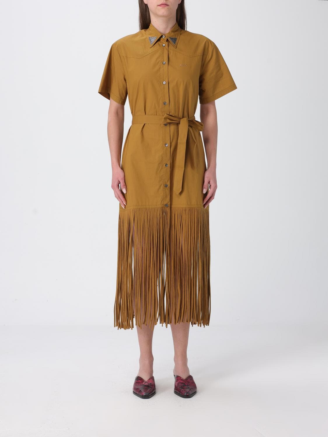 Pinko Dress Woman color Bronze