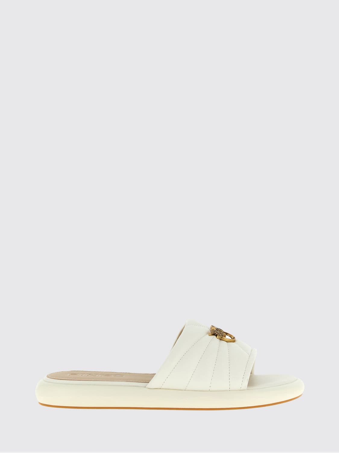Pinko Heeled Sandal Woman color White