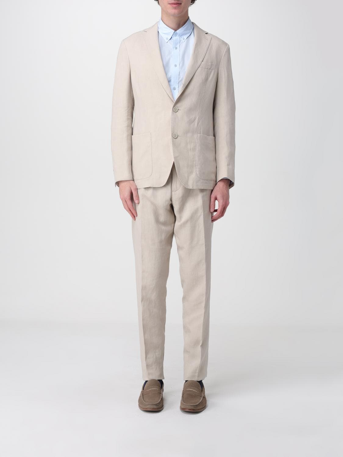 Eleventy Suit Men color Sand