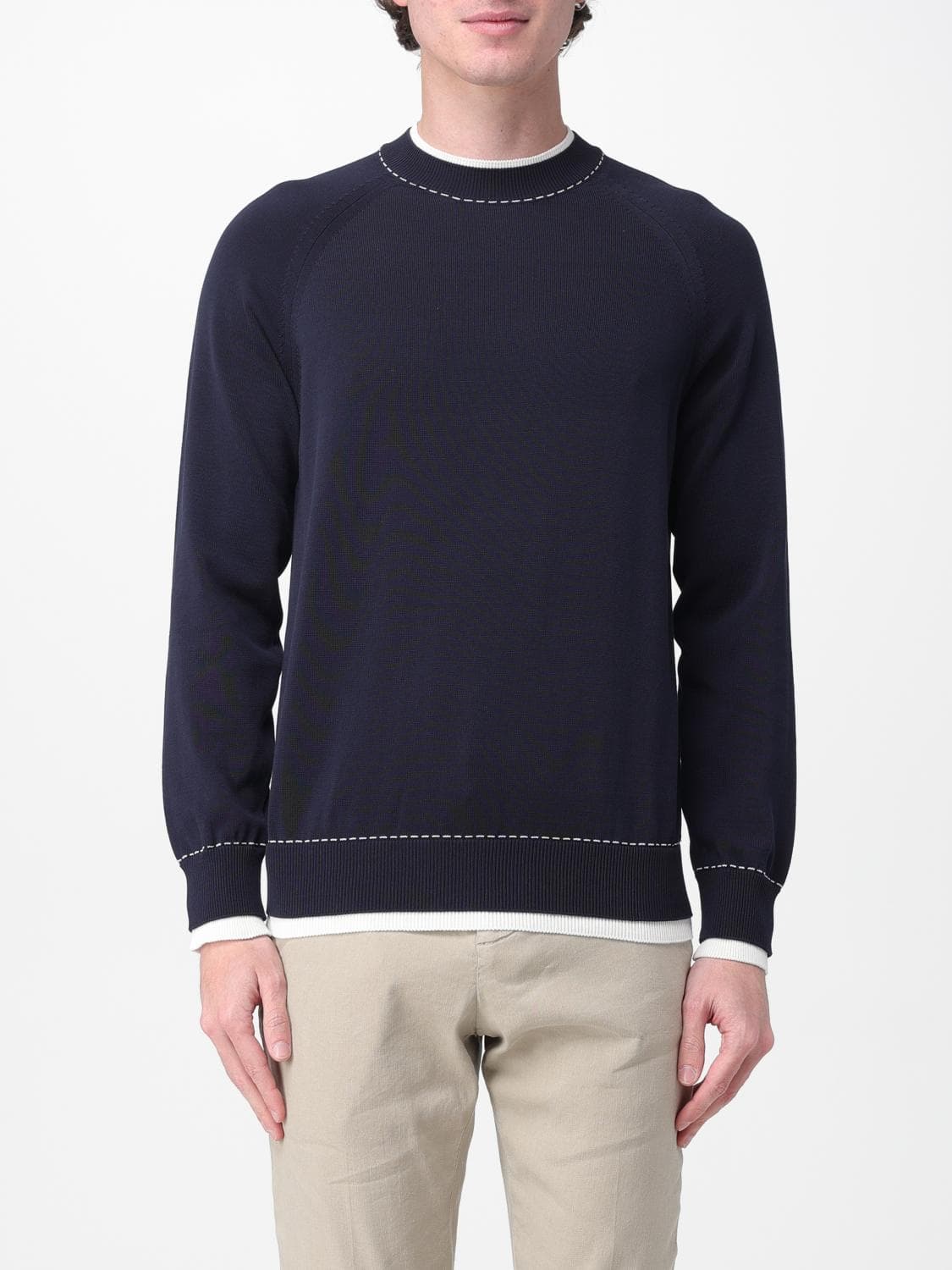 Eleventy Sweater Men color Blue
