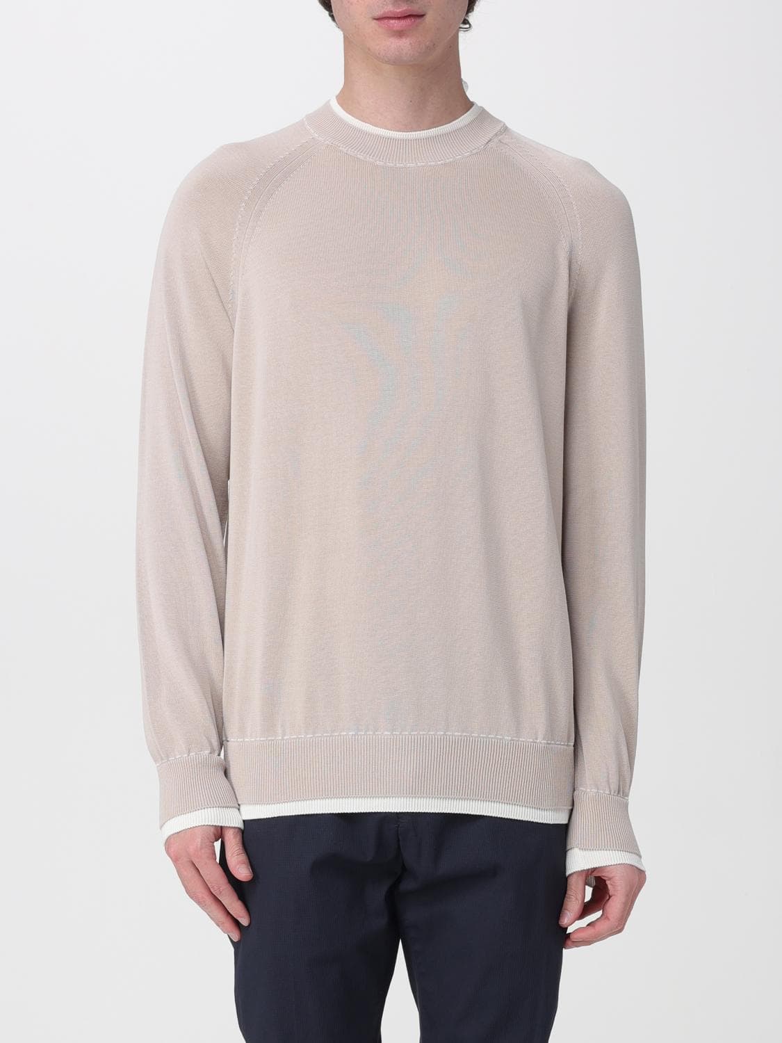 Eleventy Sweater Men color Sand