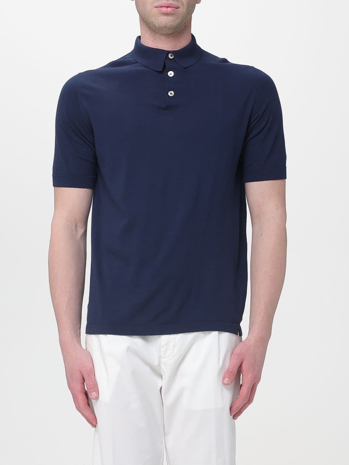 Eleventy Polo Shirt Men color Blue