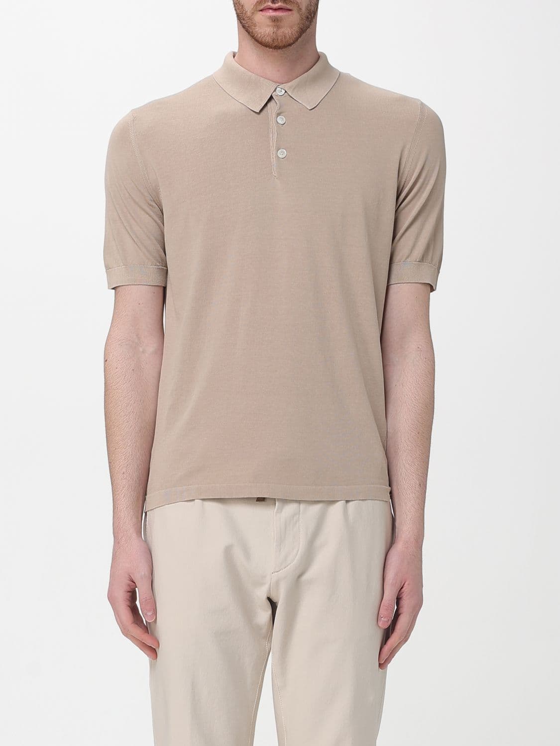 Eleventy Polo Shirt Men color Camel