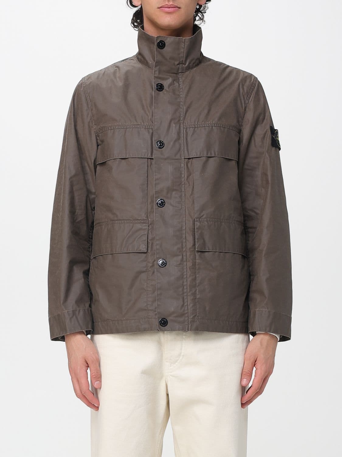 Stone Island Jacket Men color Dark