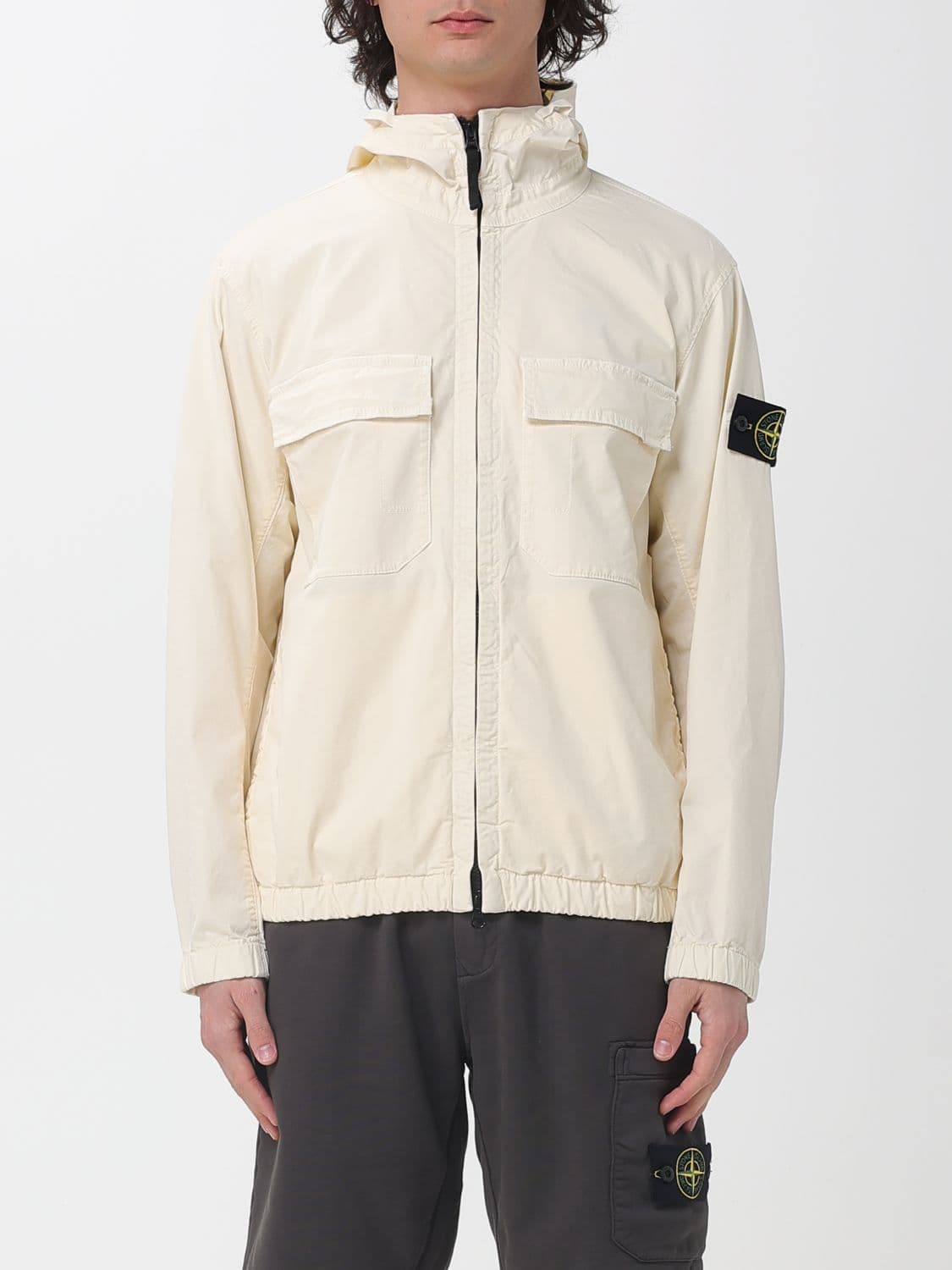 Stone Island Jacket Men color Ivory