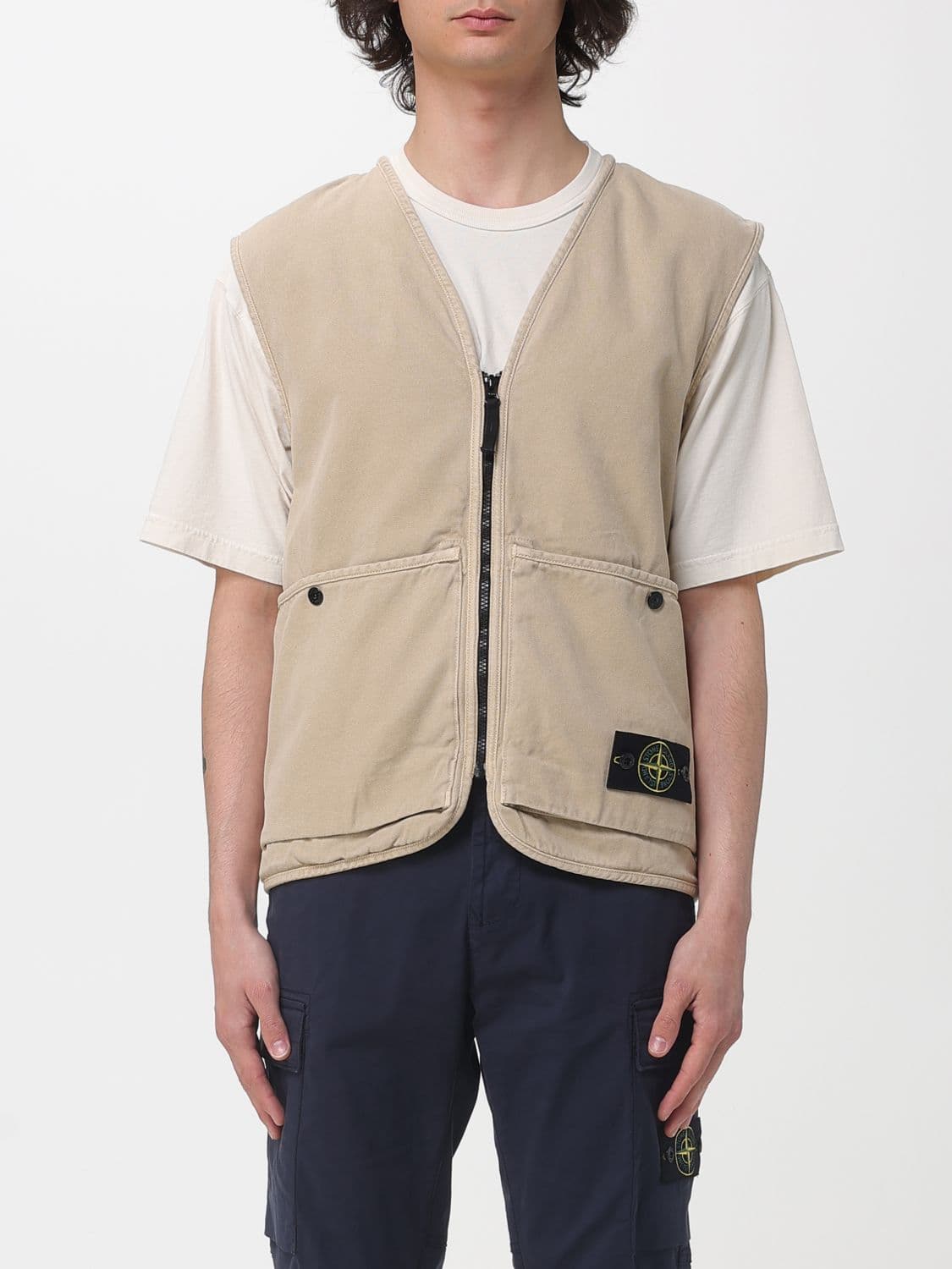 Stone Island Suit Vest Men color Sand
