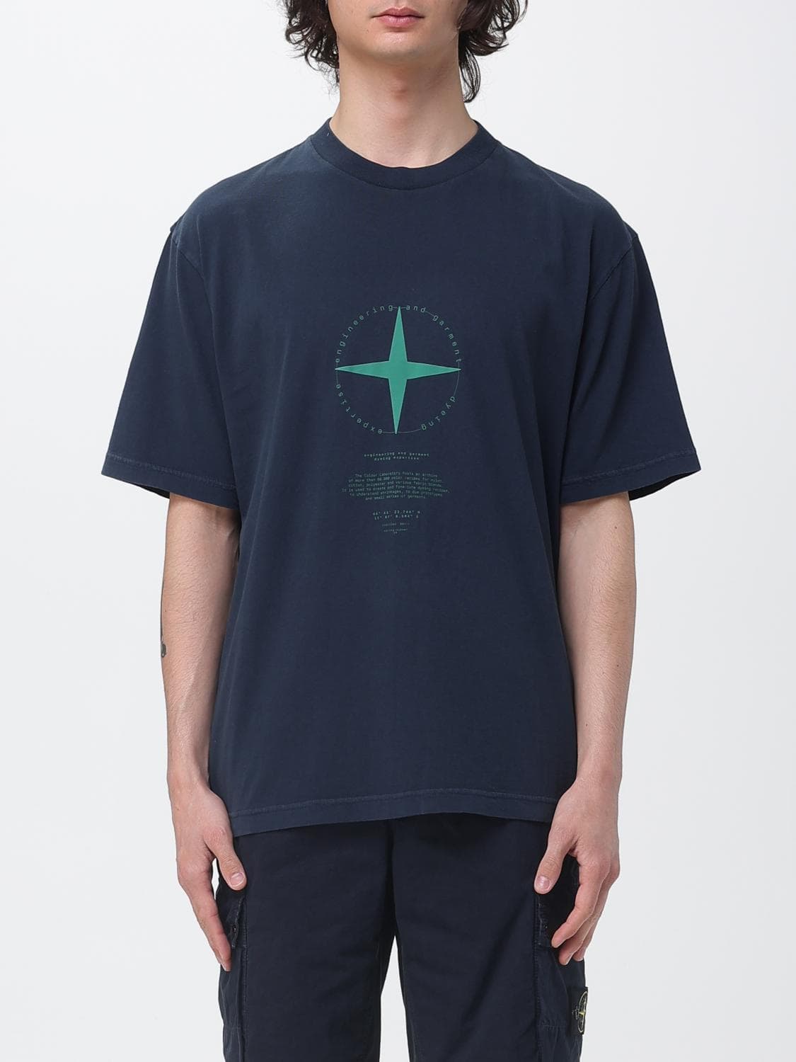Stone Island T-Shirt Men color Navy