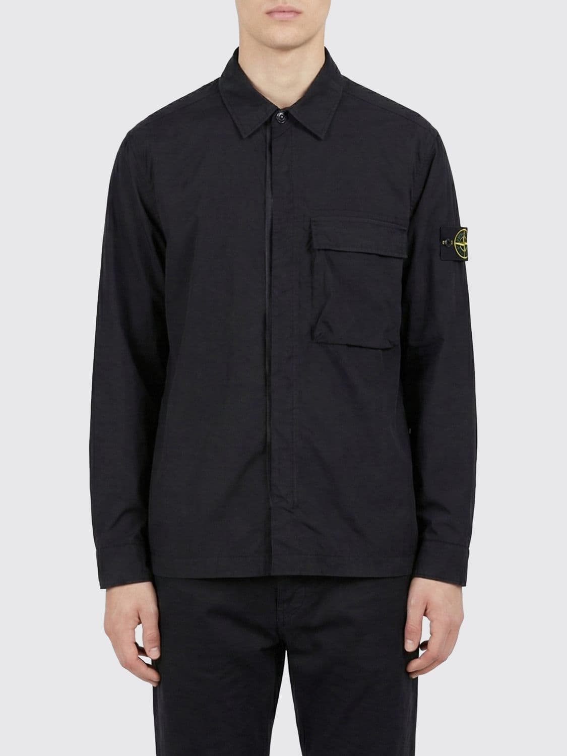 Stone Island Jacket Men color Black