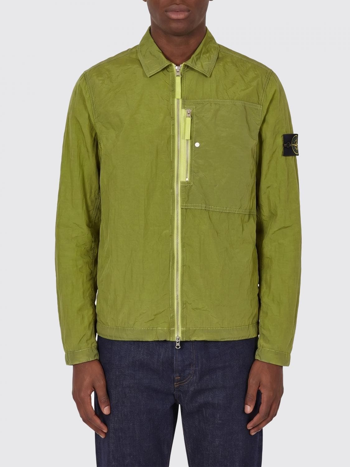 Stone Island Jacket Men color Green