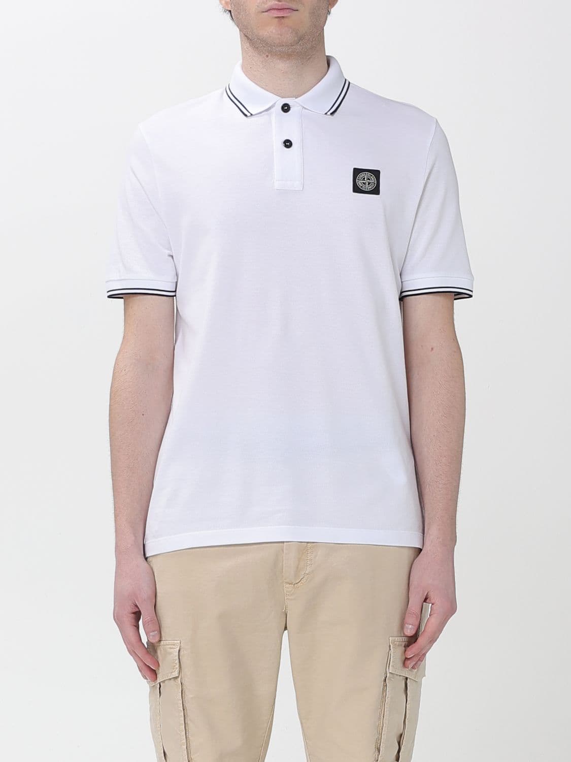 Stone Island Polo Shirt Men color White