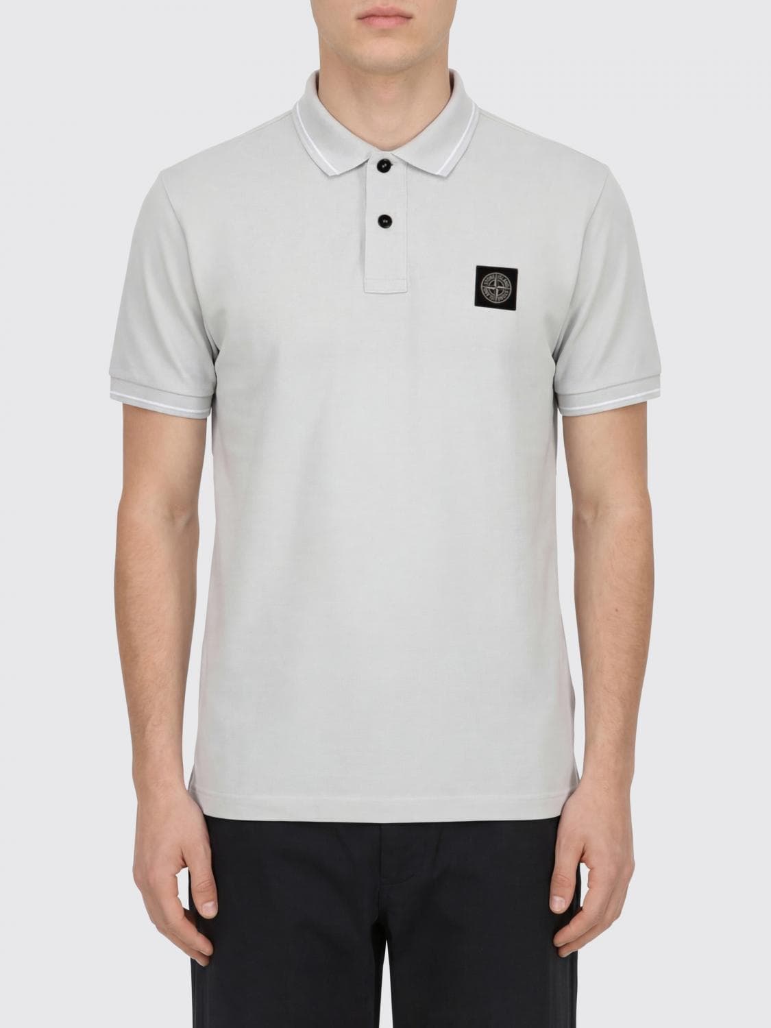 Stone Island Polo Shirt Men color Blue