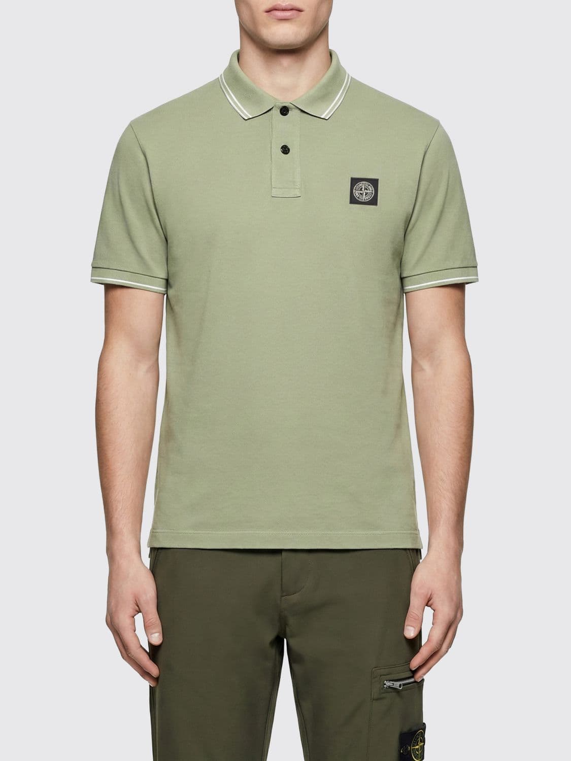 Stone Island Polo Shirt Men color Military