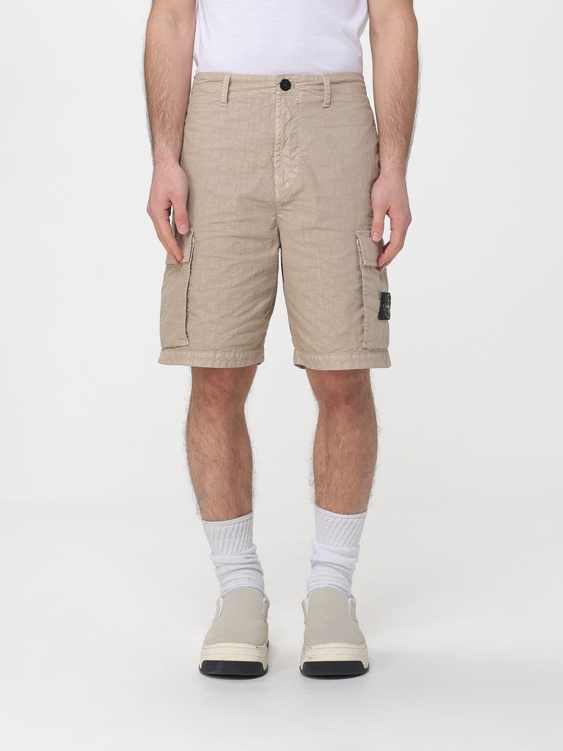 Stone Island Shorts Men color Sand