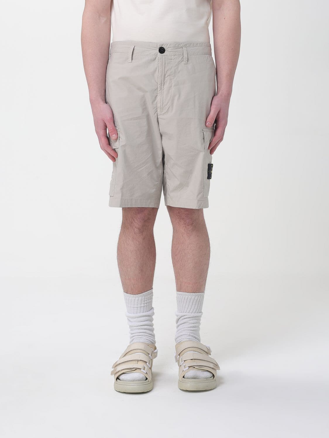 Stone Island Shorts Men color Grey
