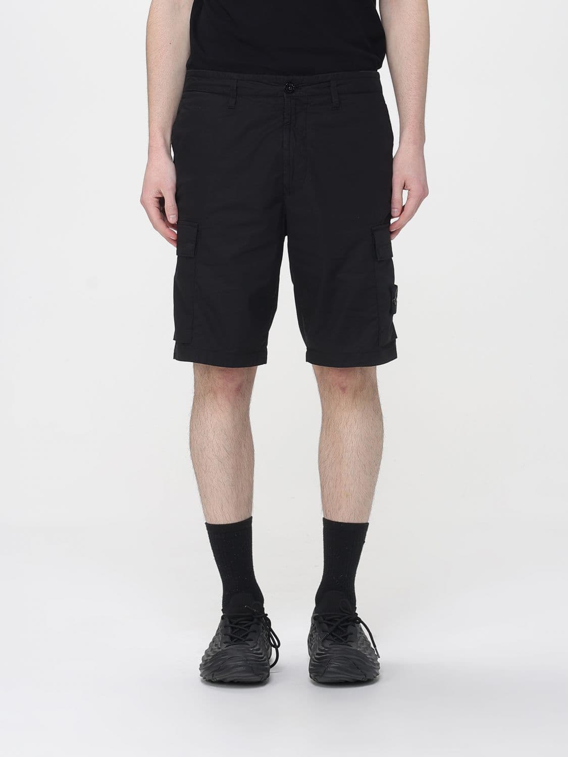Stone Island Shorts Men color Black 1