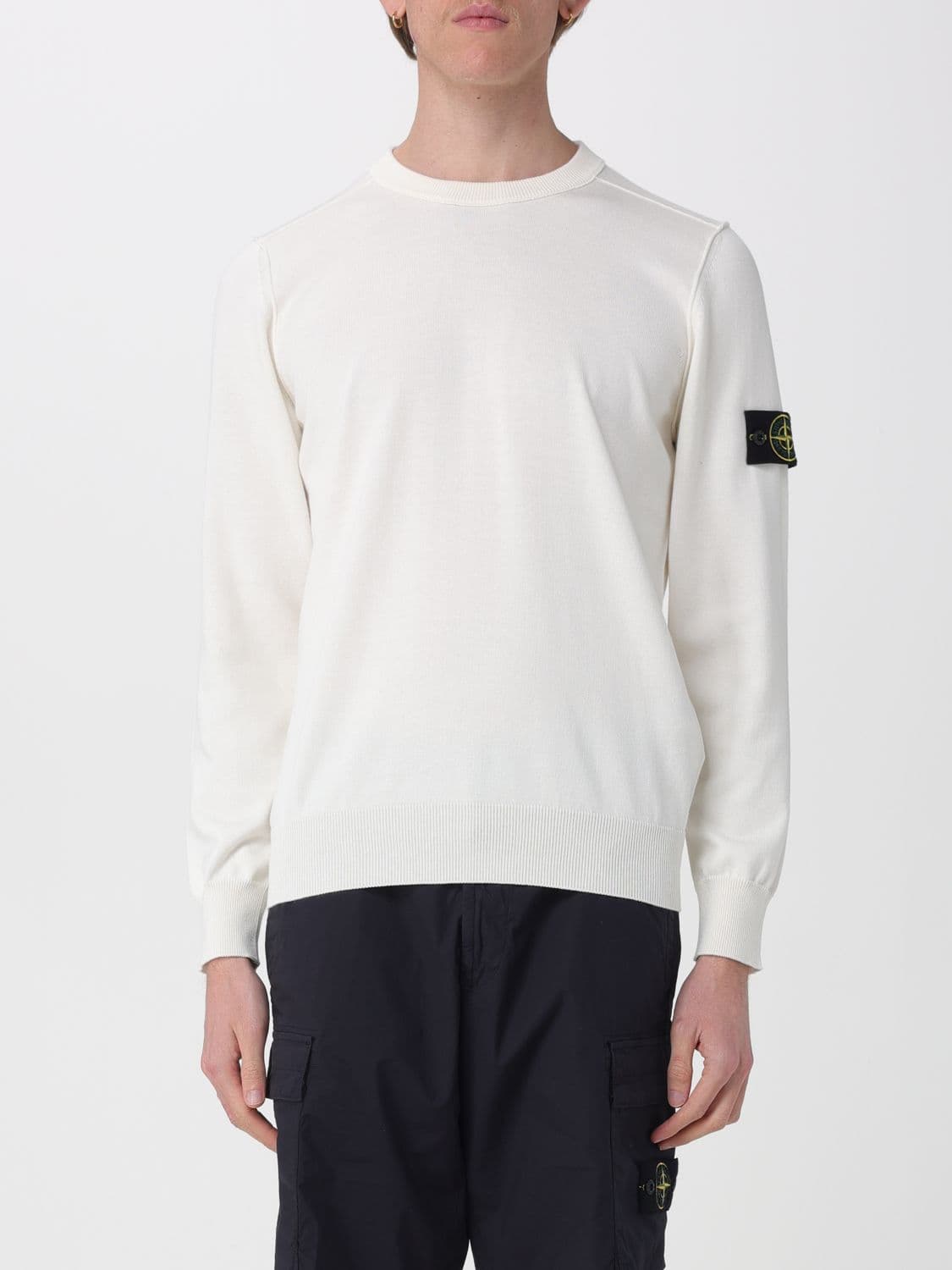 Stone Island Sweater Men color White