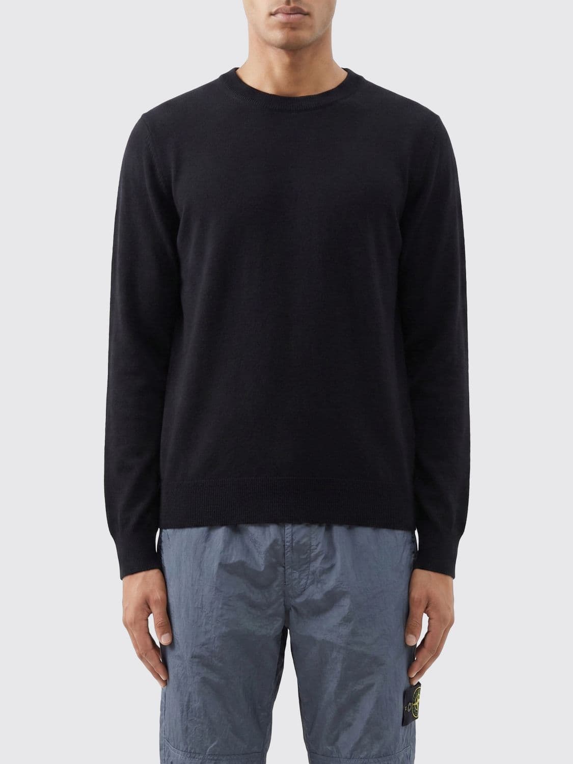 Stone Island Sweater Men color Black