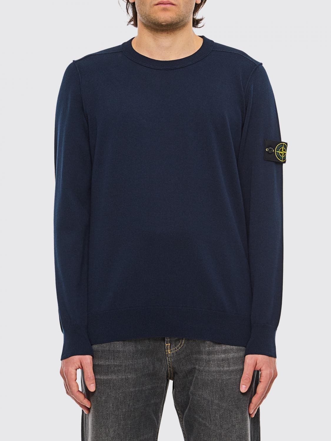 Stone Island Sweater Men color Navy