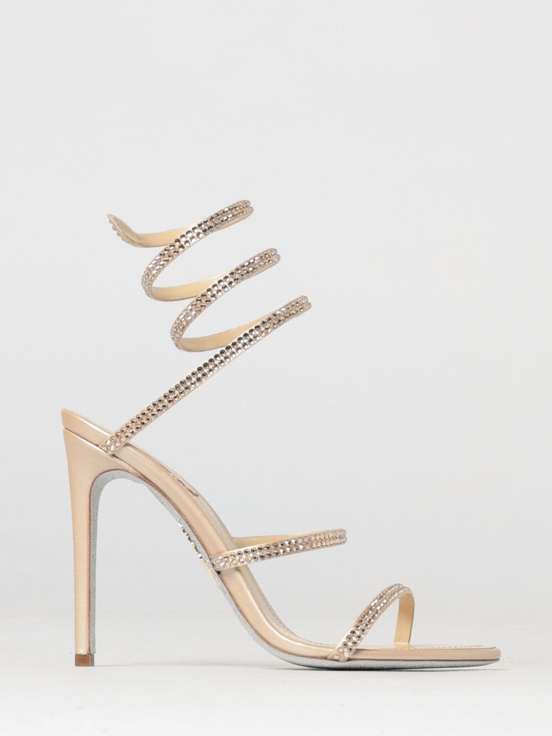 Rene Caovilla Heeled Sandal Woman color Champagne
