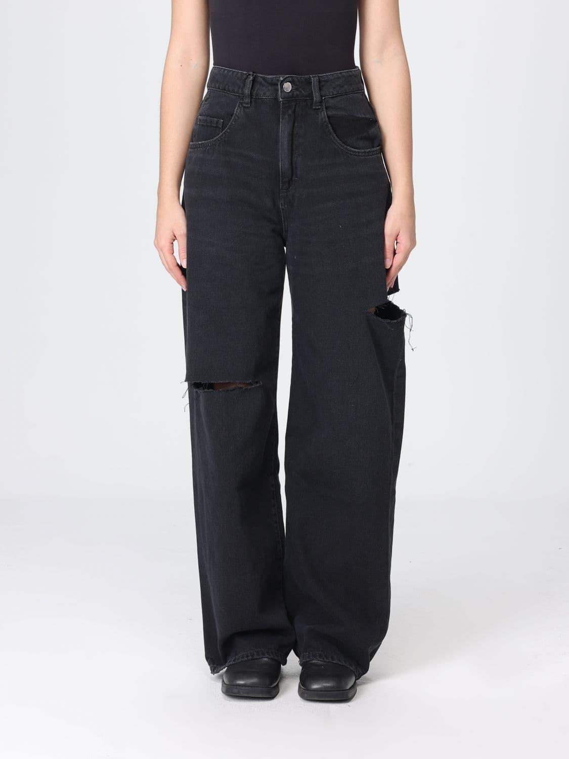 Icon Denim Los Angeles Jeans Woman color Black