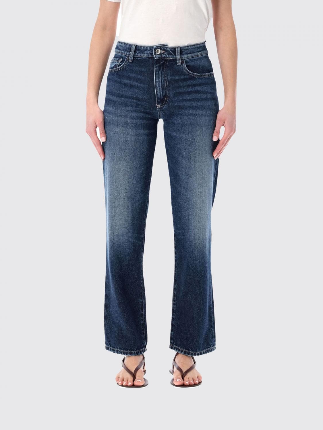 Icon Denim Los Angeles Jeans Woman color Stone Washed