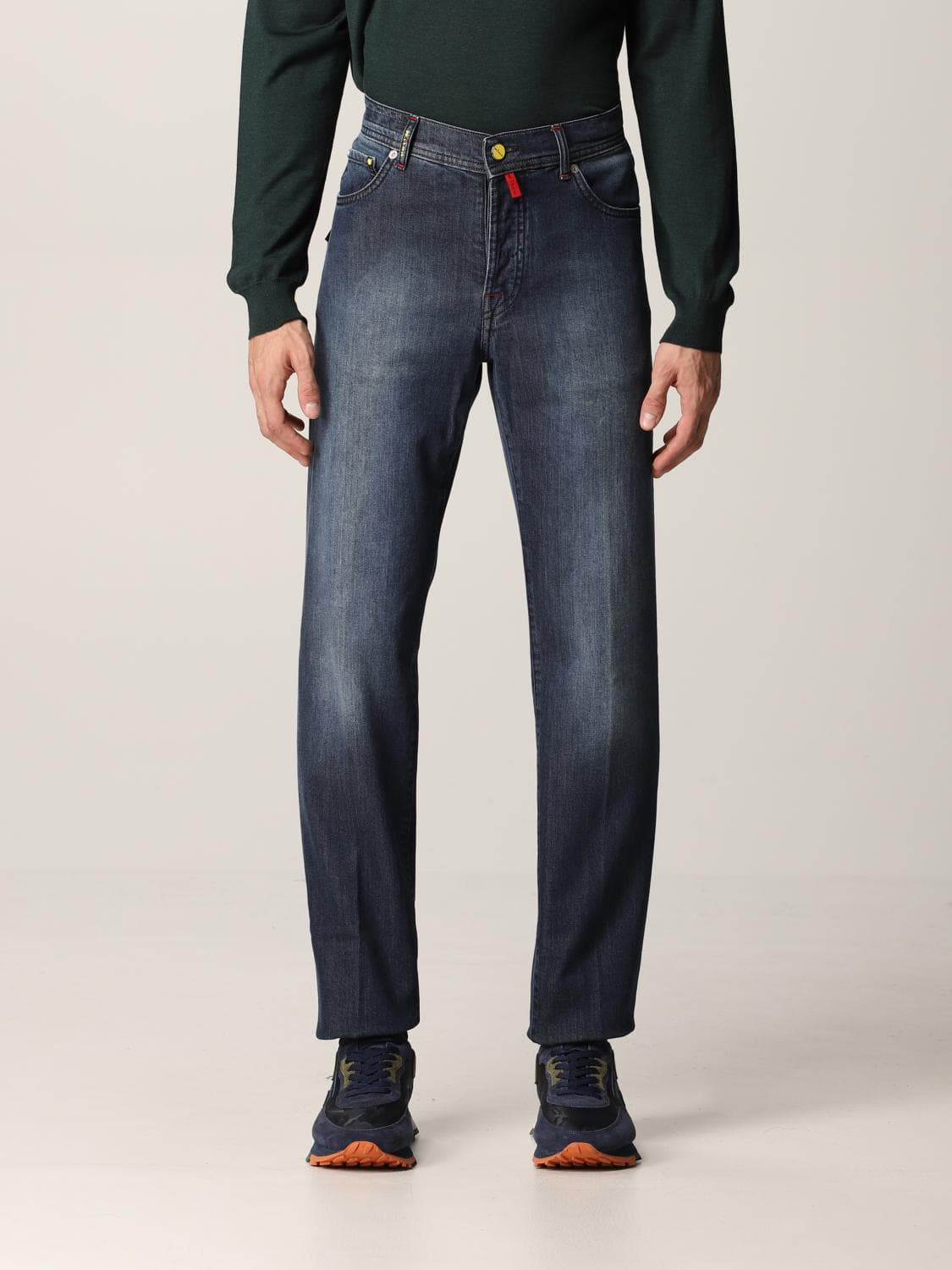 Kiton Jeans Men color Denim · 33