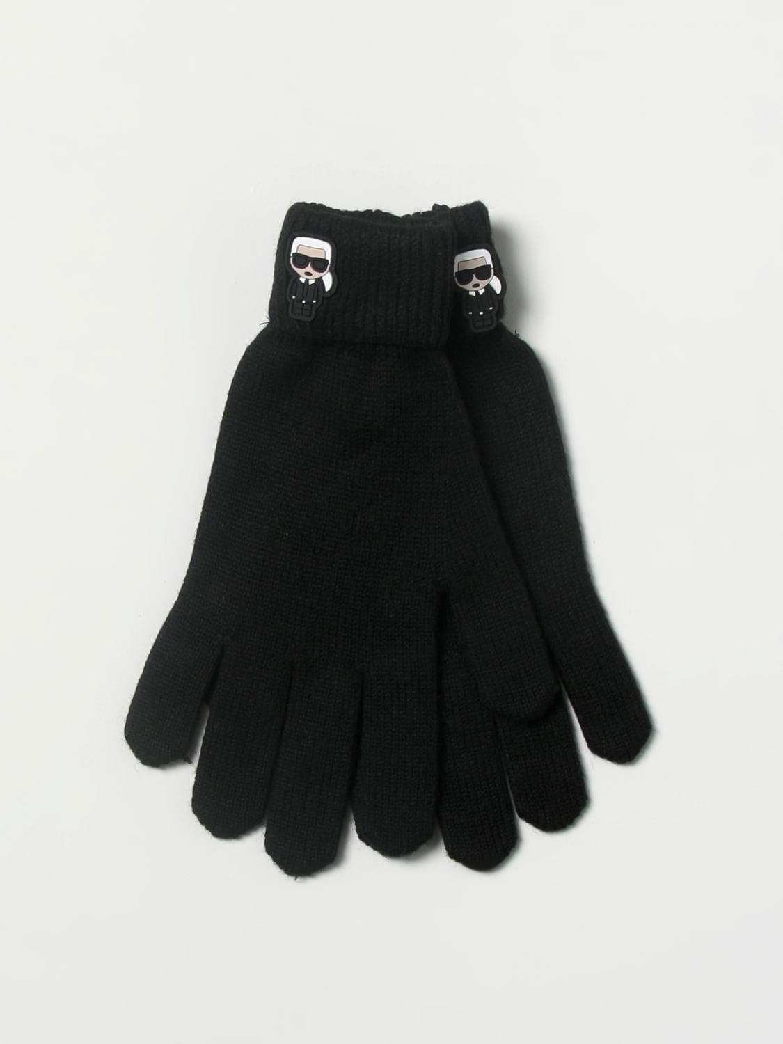 Karl Lagerfeld Gloves Woman color Black