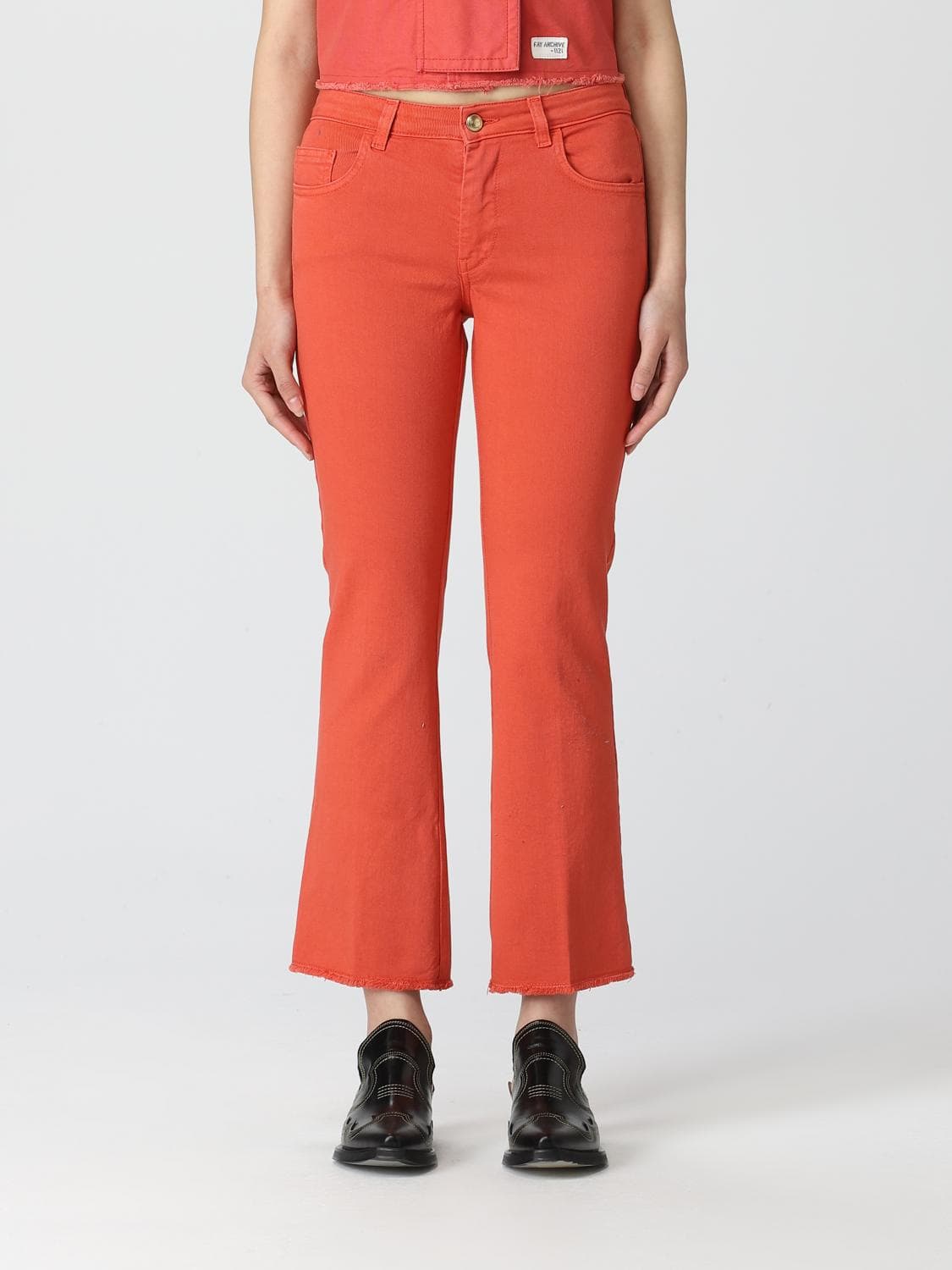 Fay Pants Woman color Red · 29