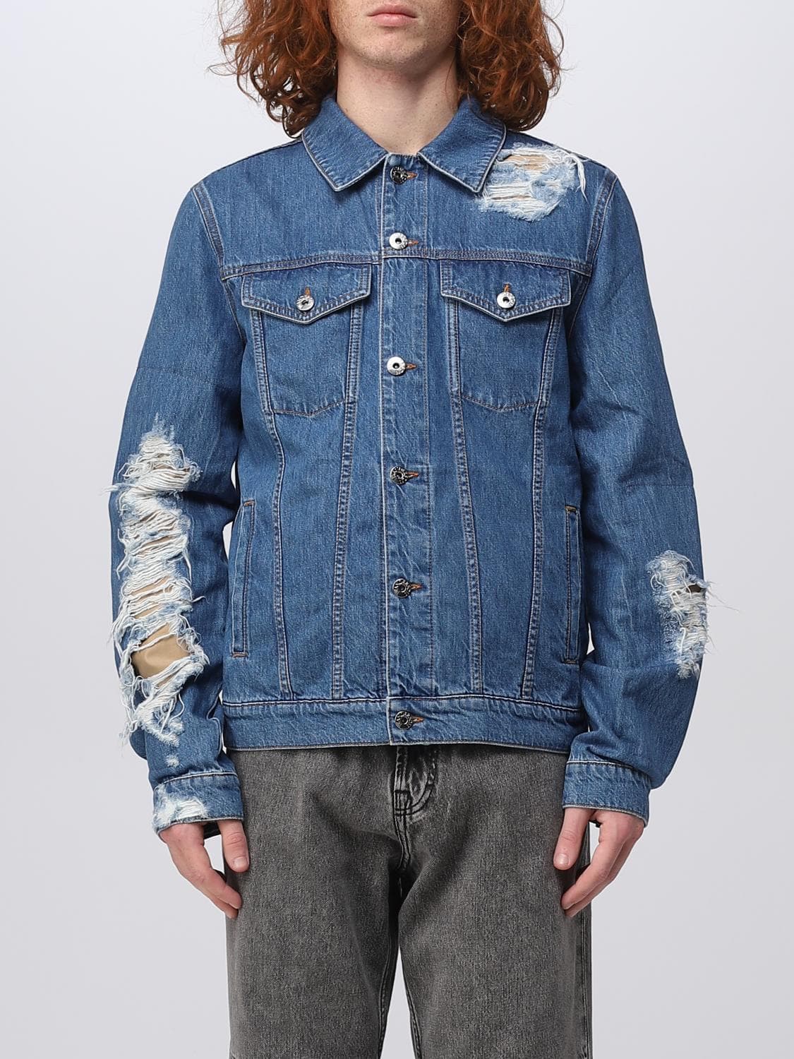 Jw Anderson Jacket Men color Denim