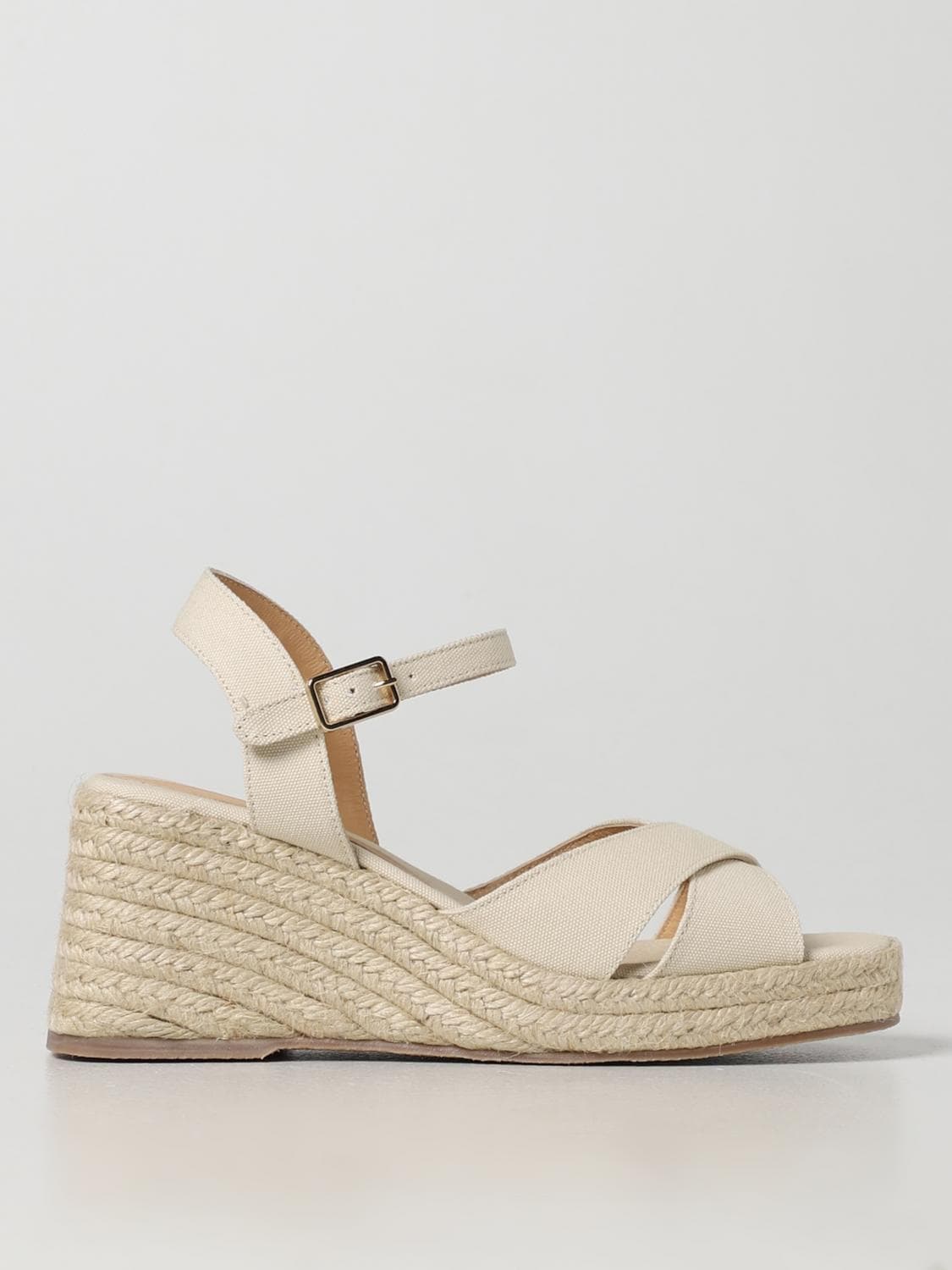 Castañer Heeled Sandal Woman color Ivory