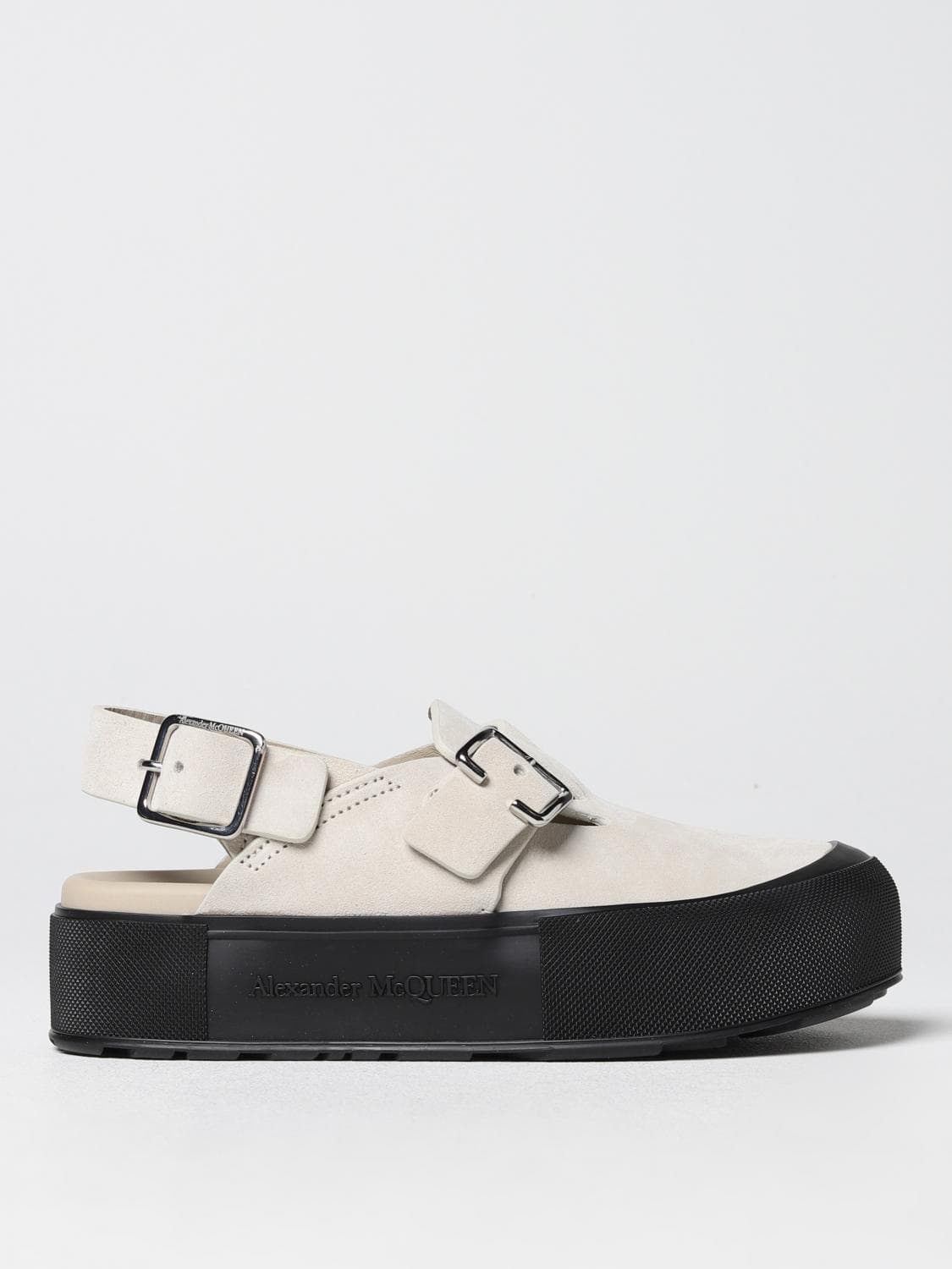 Mcqueen Mount Slick mules in suede