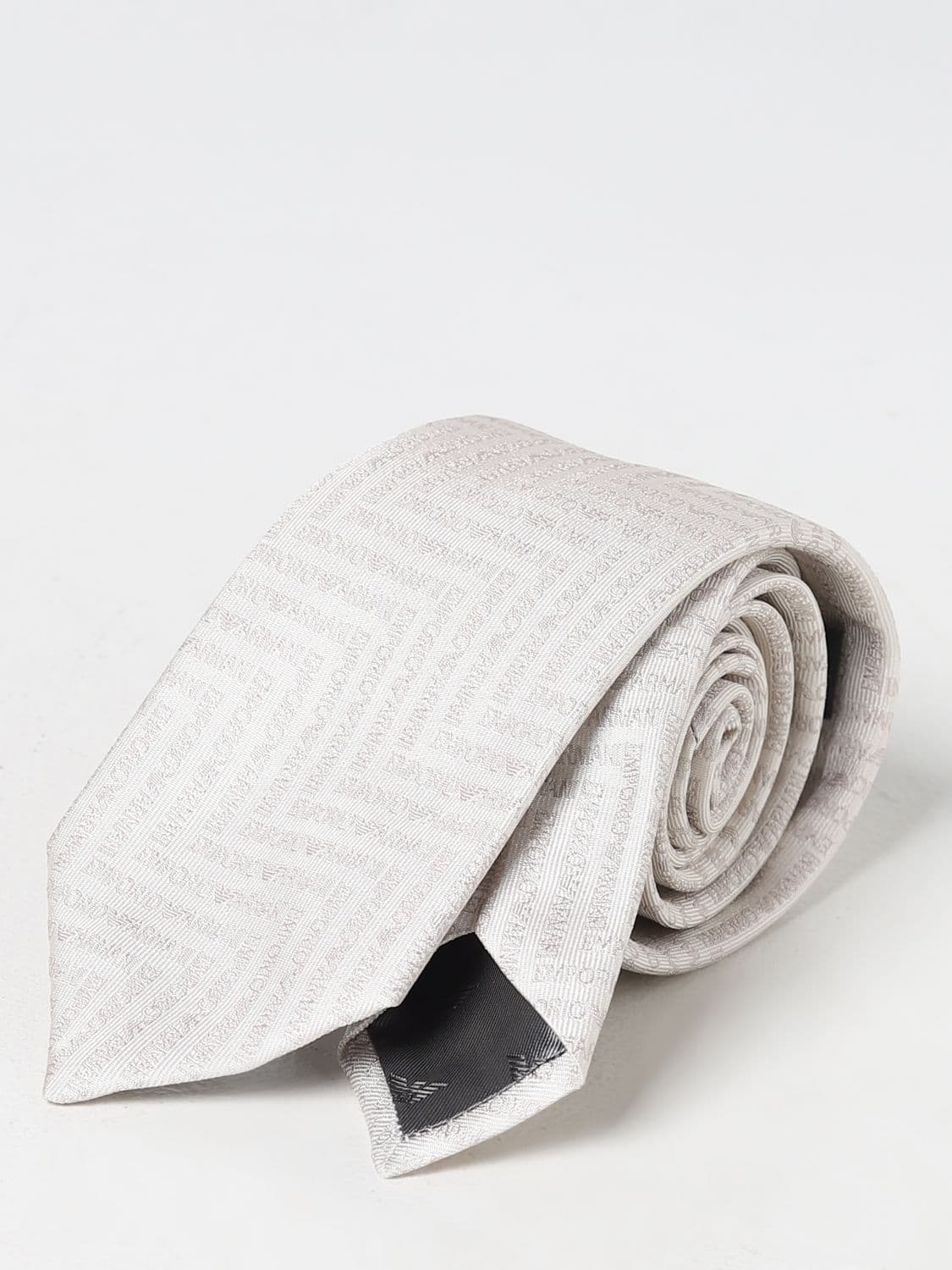 Emporio Armani silk tie with logo · OS