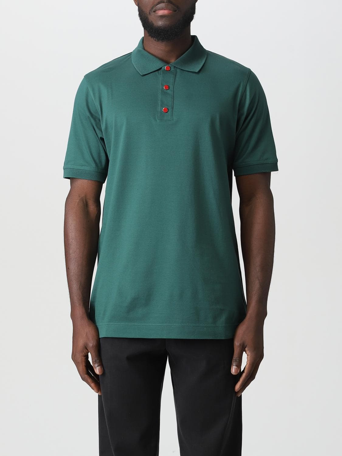 Kiton Polo Shirt Men color Green