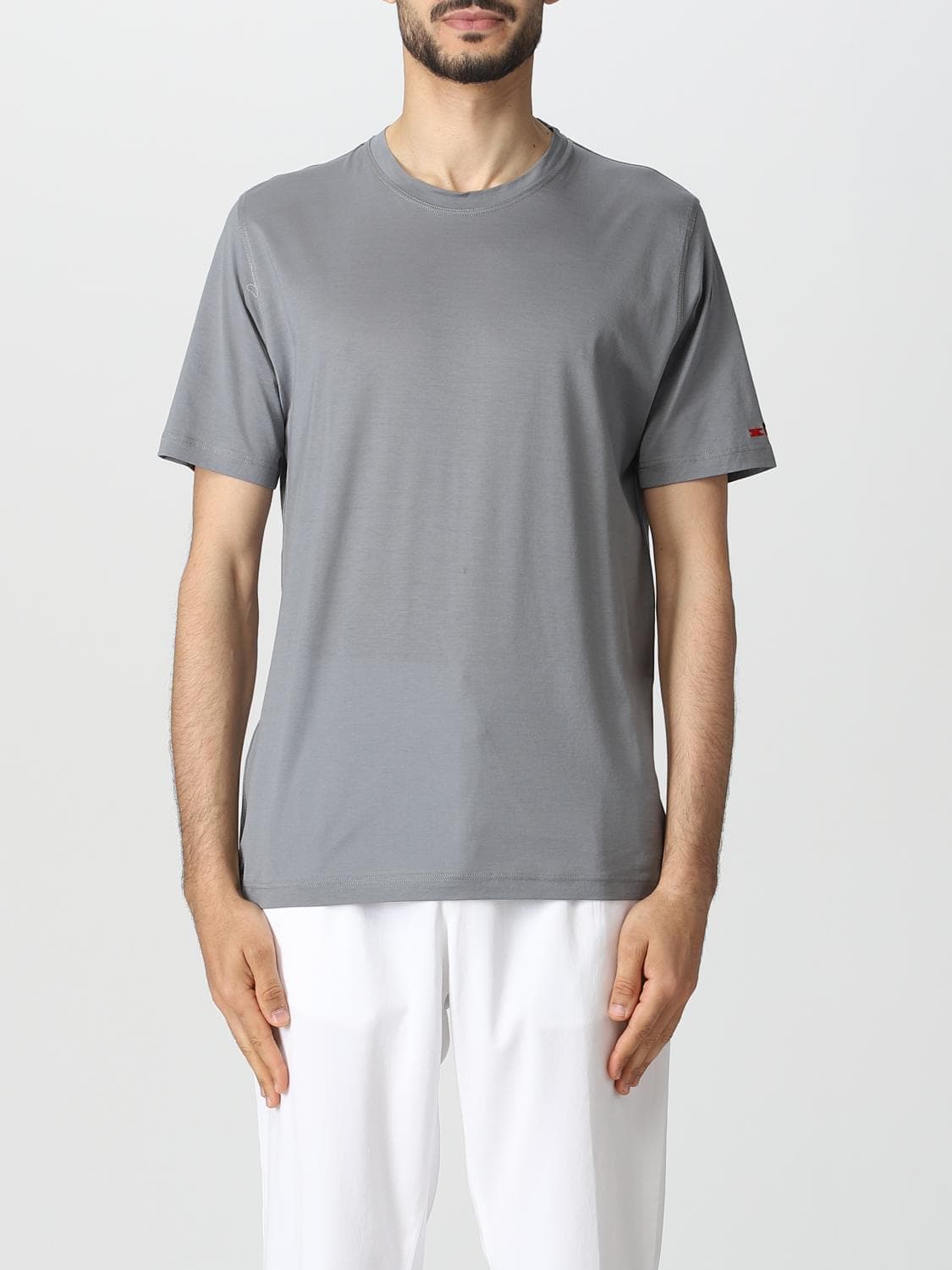 Kiton T-Shirt Men color Grey · XXL