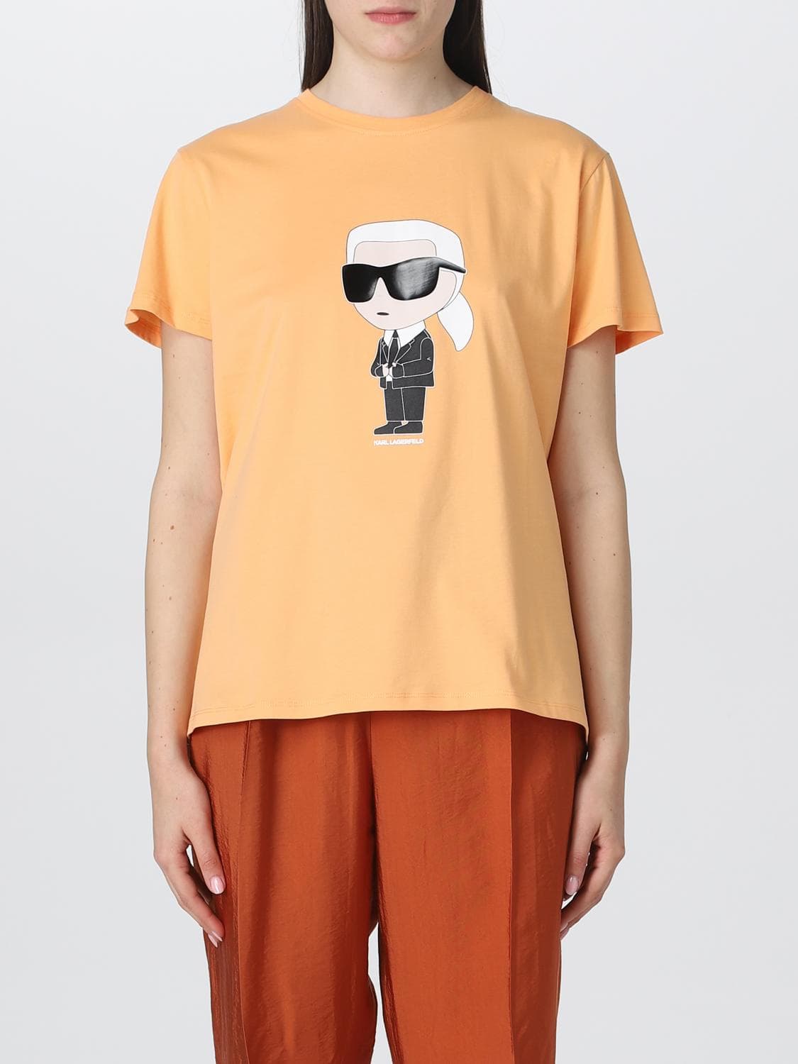 Karl Lagerfeld T-Shirt Woman color Orange · XL