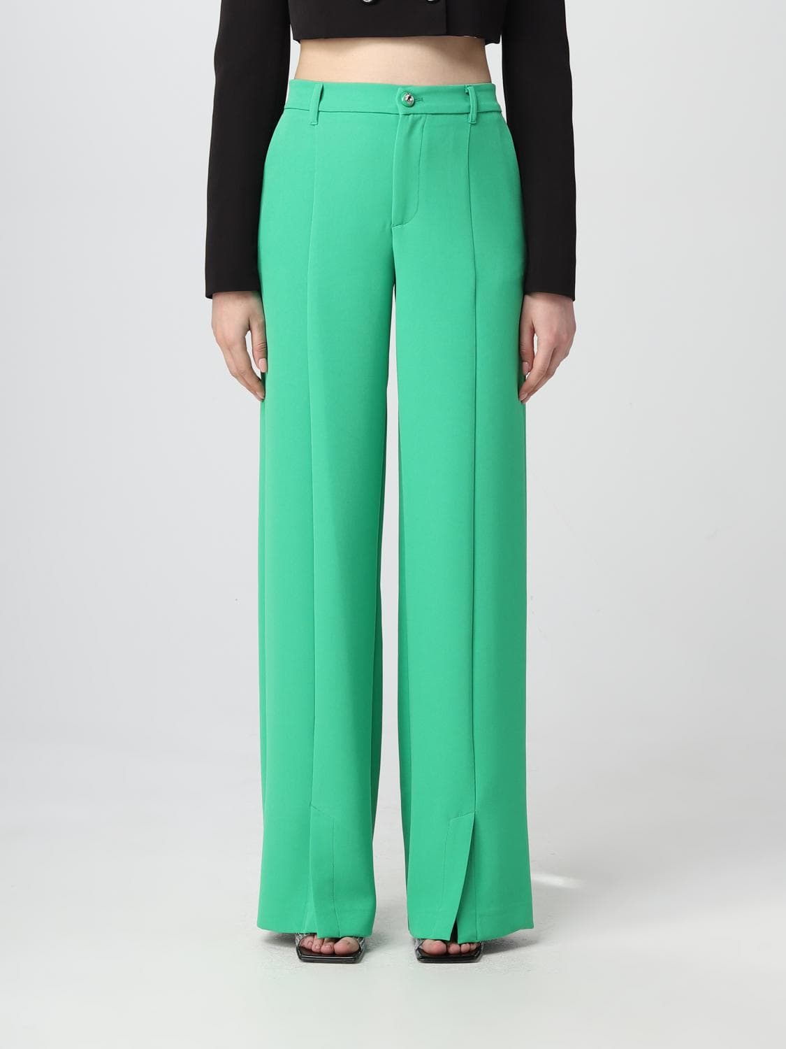 Chiara Ferragni Pants Woman color Green · 44