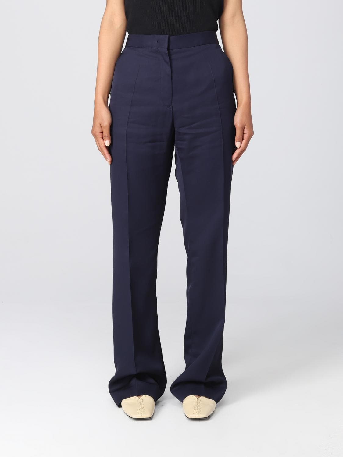 Jil Sander Pants Woman color Blue