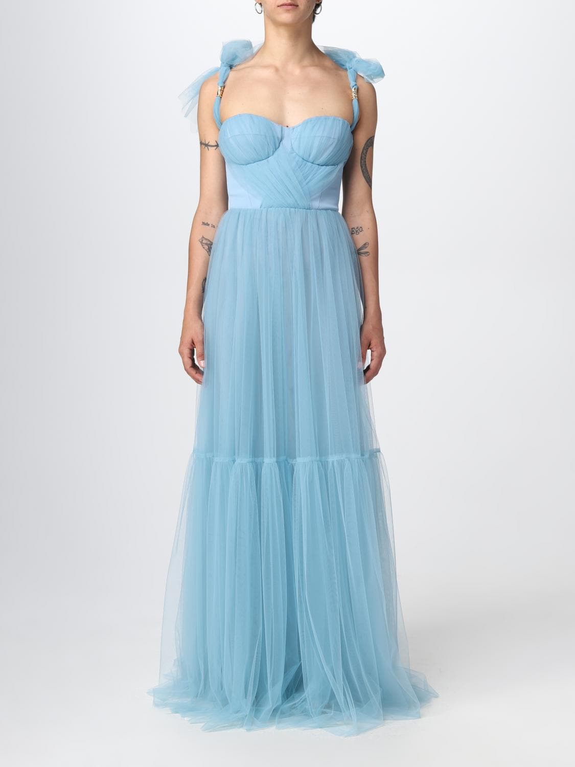 Elisabetta Franchi Dress Woman color Gnawed Blue