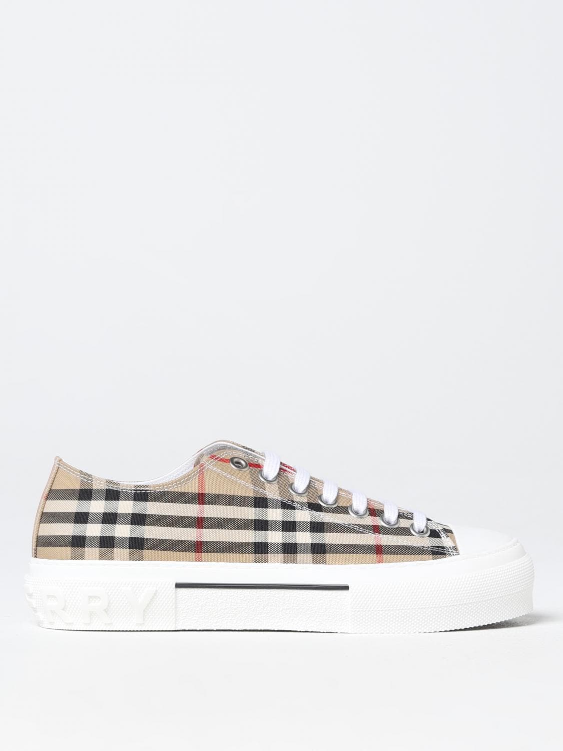 Burberry Jack Vintage Check Sneakers in Organic Jacquard Cotton · 44