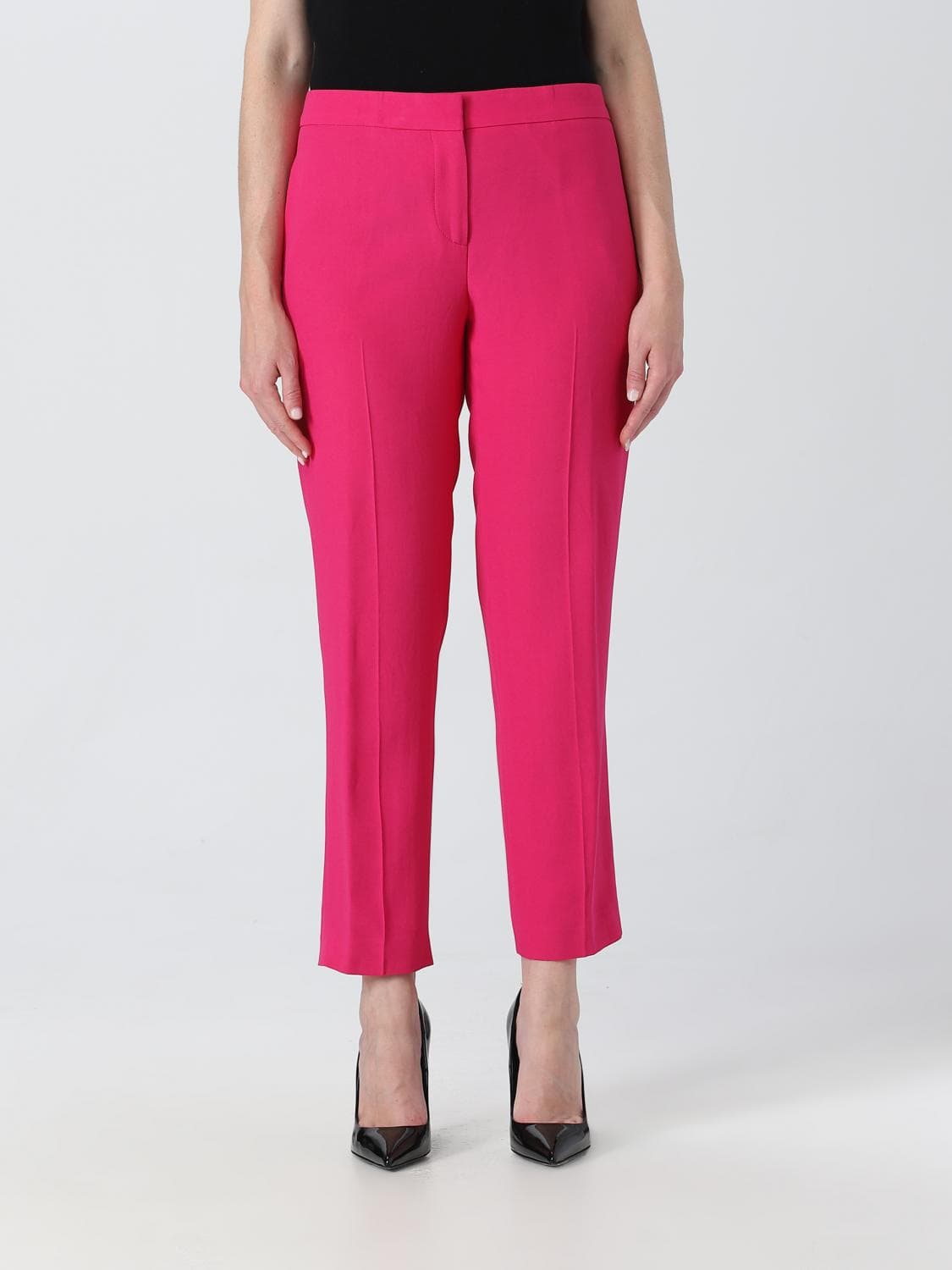 Mcqueen pants in viscose and cotton crepe · 40